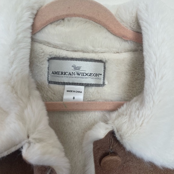 American Widgeon faux suede with fur interior jackets, gently used - Picture 2 of 2
